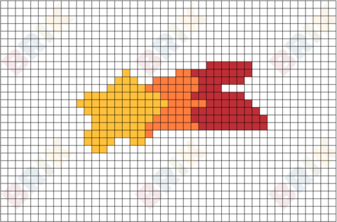 Shooting Star Pixel Art