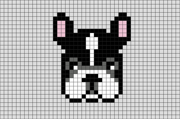 Bulldog Pixel Art