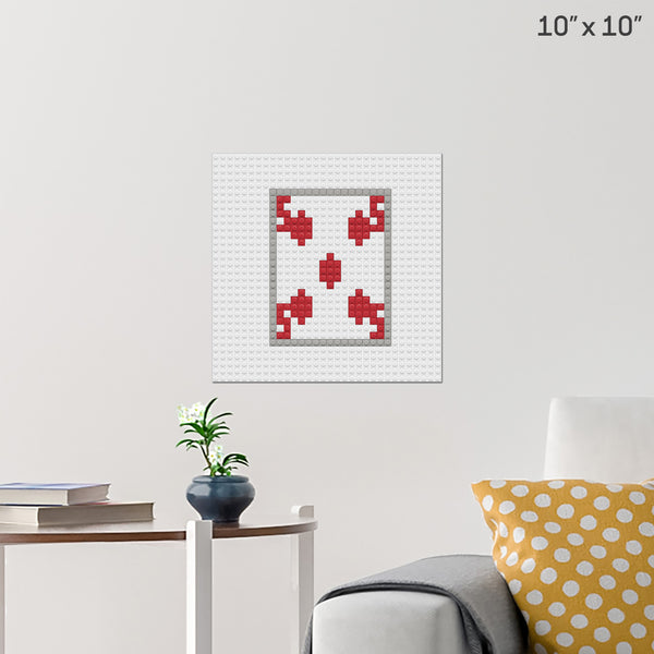 5 Brick Poster