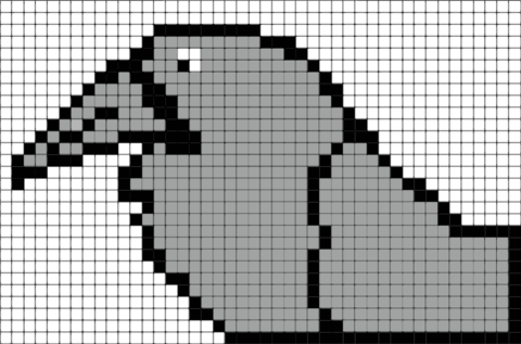 Raven Pixel Art