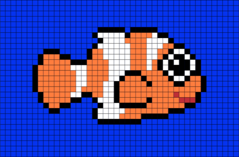 Clownfish Pixel Art