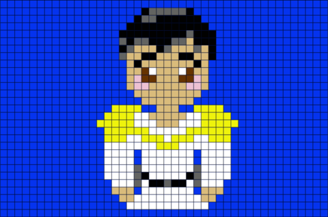Cinderella Prince Charming Pixel Art