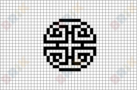 Four Blessings Pixel Art