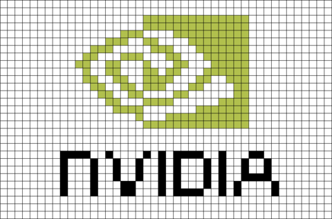 Nvidia pixel art logo