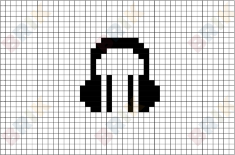 Headphones Pixel Art