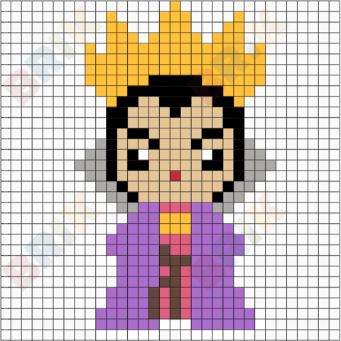 The Evil Queen Pixel Art