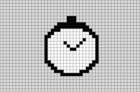 Stop Watch Pixel Art