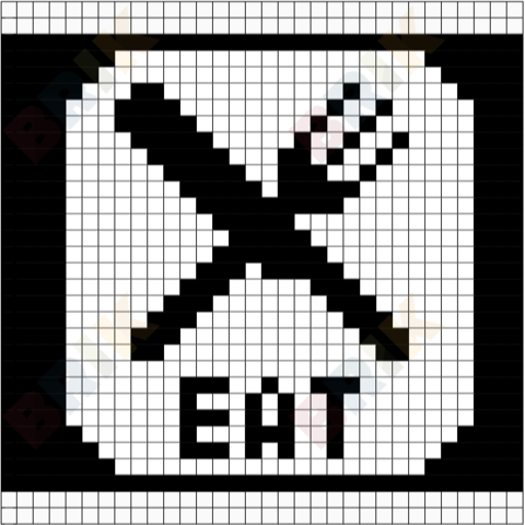 Eat Sleep Repeat Part 1 Pixel Art