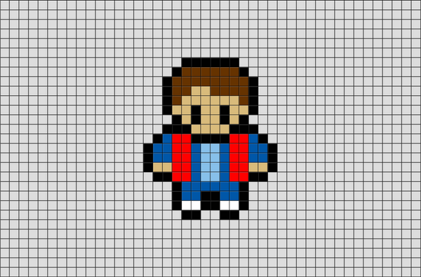 Back to the Future Marty Pixel Art