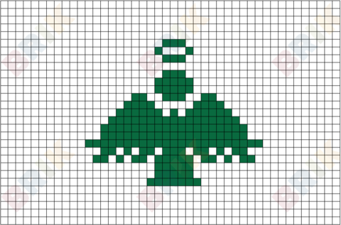 Christmas Angel Pixel Art