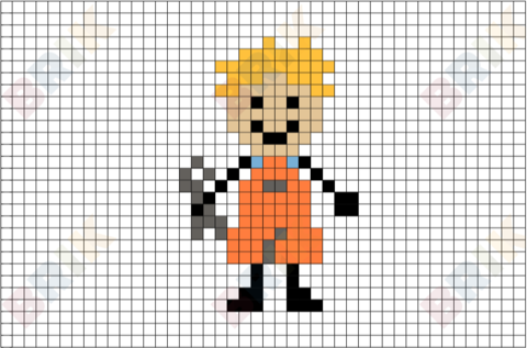 Repairman Pixel Art