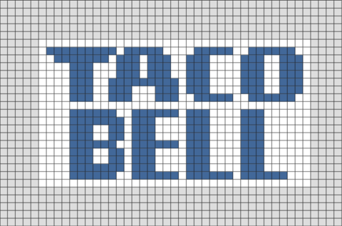 Taco Bell Pixel Art