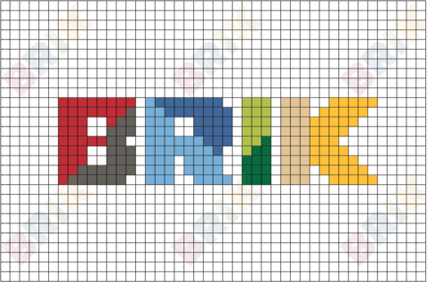 Brik Logo Pixel Art