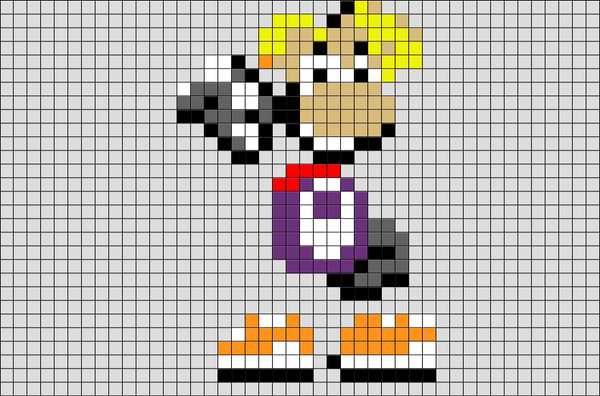 Rayman Pixel Art