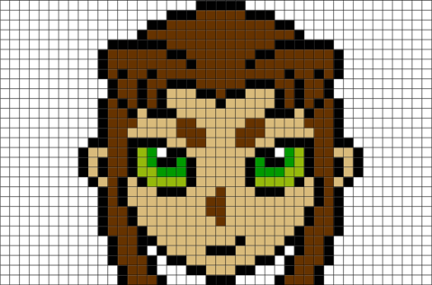 Teen Titans Starfire Pixel Art