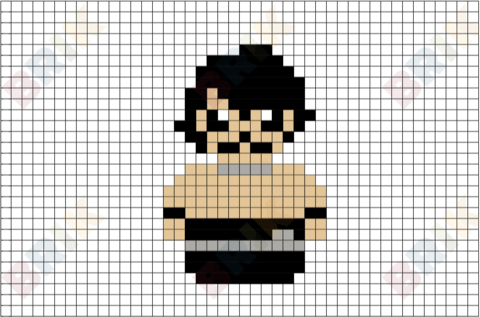 Turkish Man Pixel Art