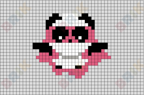 Super Panda Pixel Art