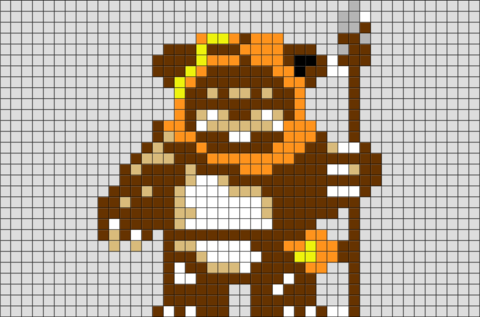 Ewok Pixel Art