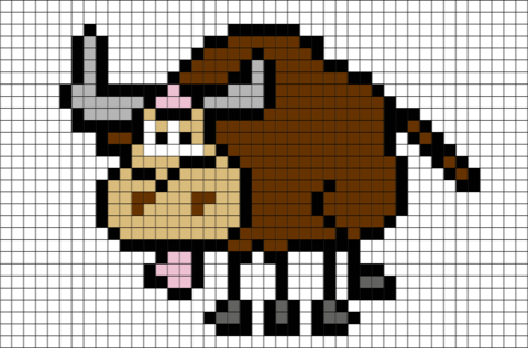 Yak Pixel Art