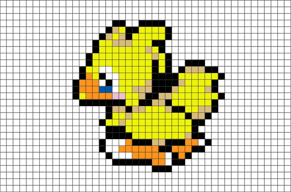 Chocobo Pixel Art