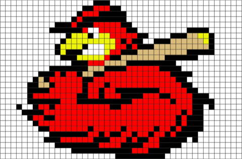 Rochester Red Wings Pixel Art