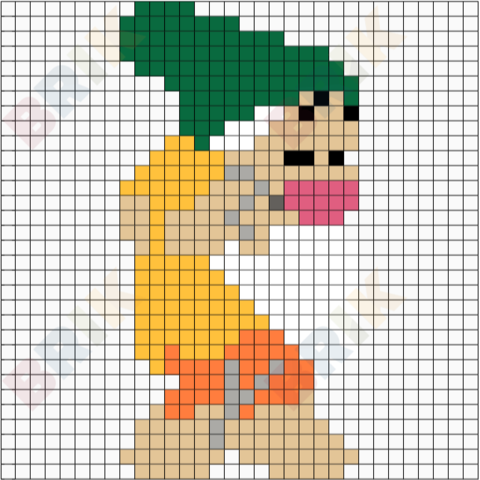 Bashful Pixel Art