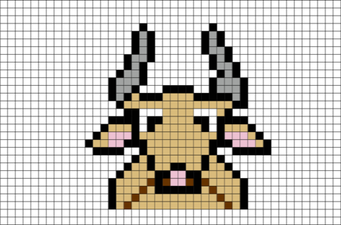 Zebu Pixel Art