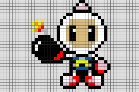 Bomberman Pixel Art
