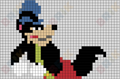 Big Bad Wolf Pixel Art