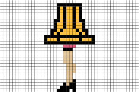 A Christmas Story Lamp Pixel Art