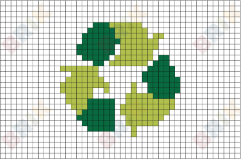 Recycle Pixel Art