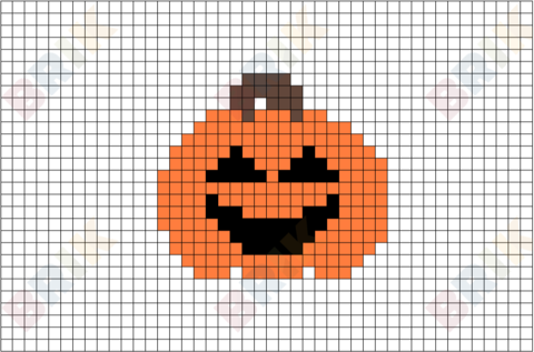 Pumpkin Pixel Art