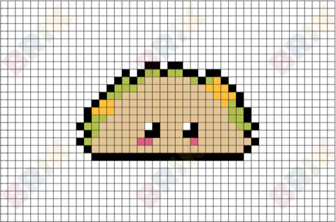 Taco Pixel Art