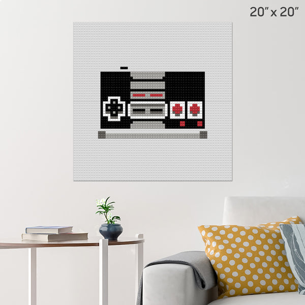 NES Controller Brick Poster