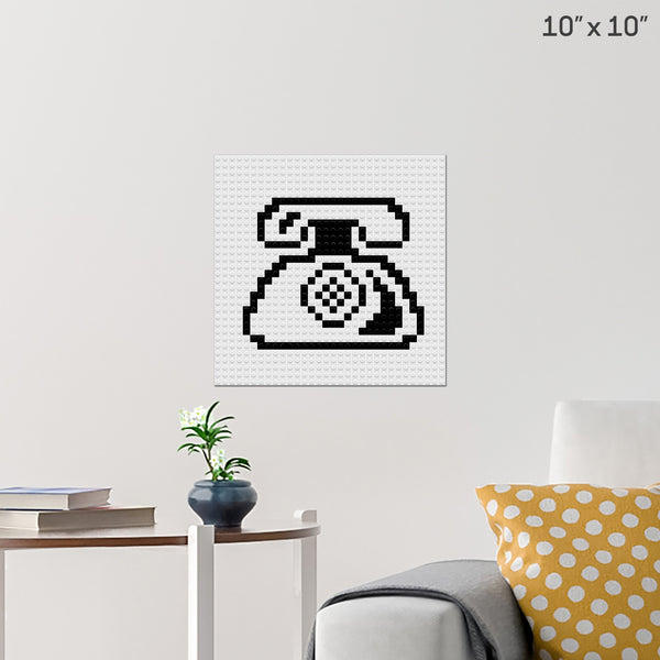 Telephone Brick Poster