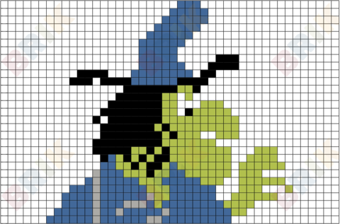 Witch Hazel Pixel Art