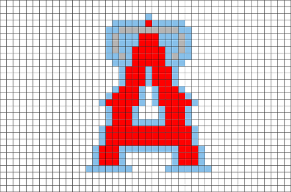LA Angels of Anahiem Pixel Art