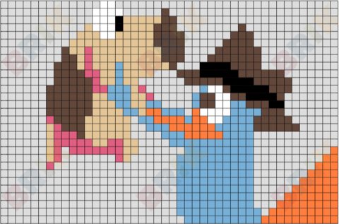 Diogee and Perry Pixel Art