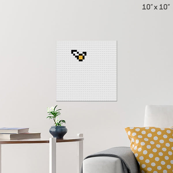 8x8 golden snitch Brick Poster