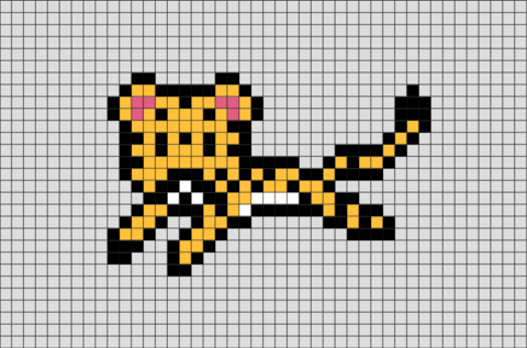 Leopard Pixel Art