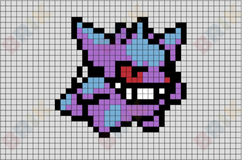 Gengar Pixel Art