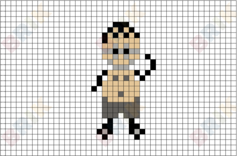 Swimmer Pixel Art
