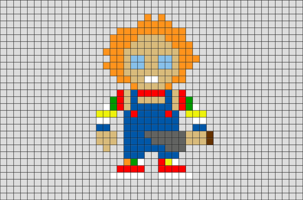 Chucky Pixel Art
