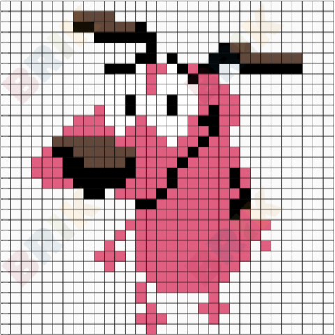 Courage Pixel Art