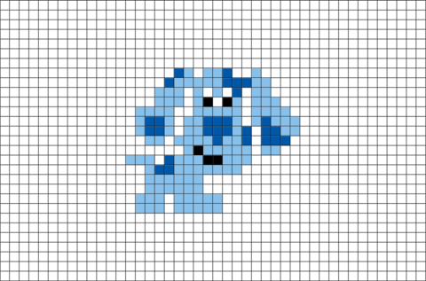 Blues Clues Pixel Art