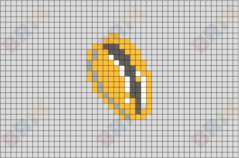 Coffee Bean Shell Pixel Art