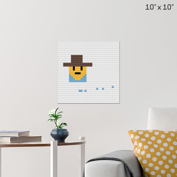 a boy Brick Poster