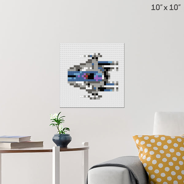 A-Wing Brick Poster