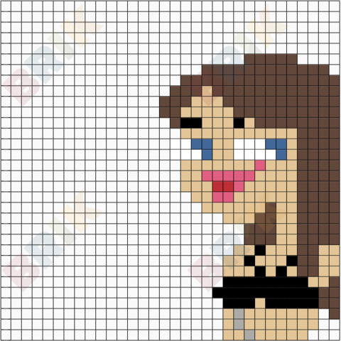 Candace and Vanessa 1 Pixel Art