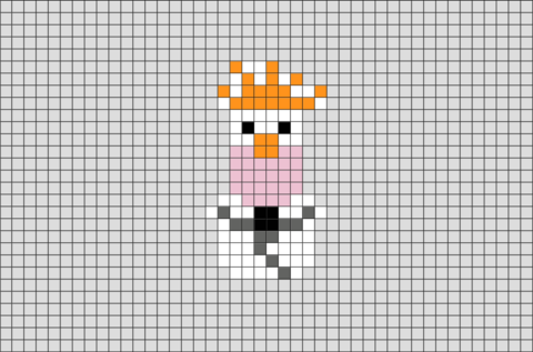 Beaker Muppets Pixel Art